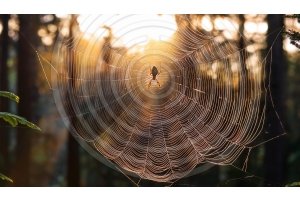 Spinne spürt Schwingungen in ihrem Netz, Alles ist Frequenz