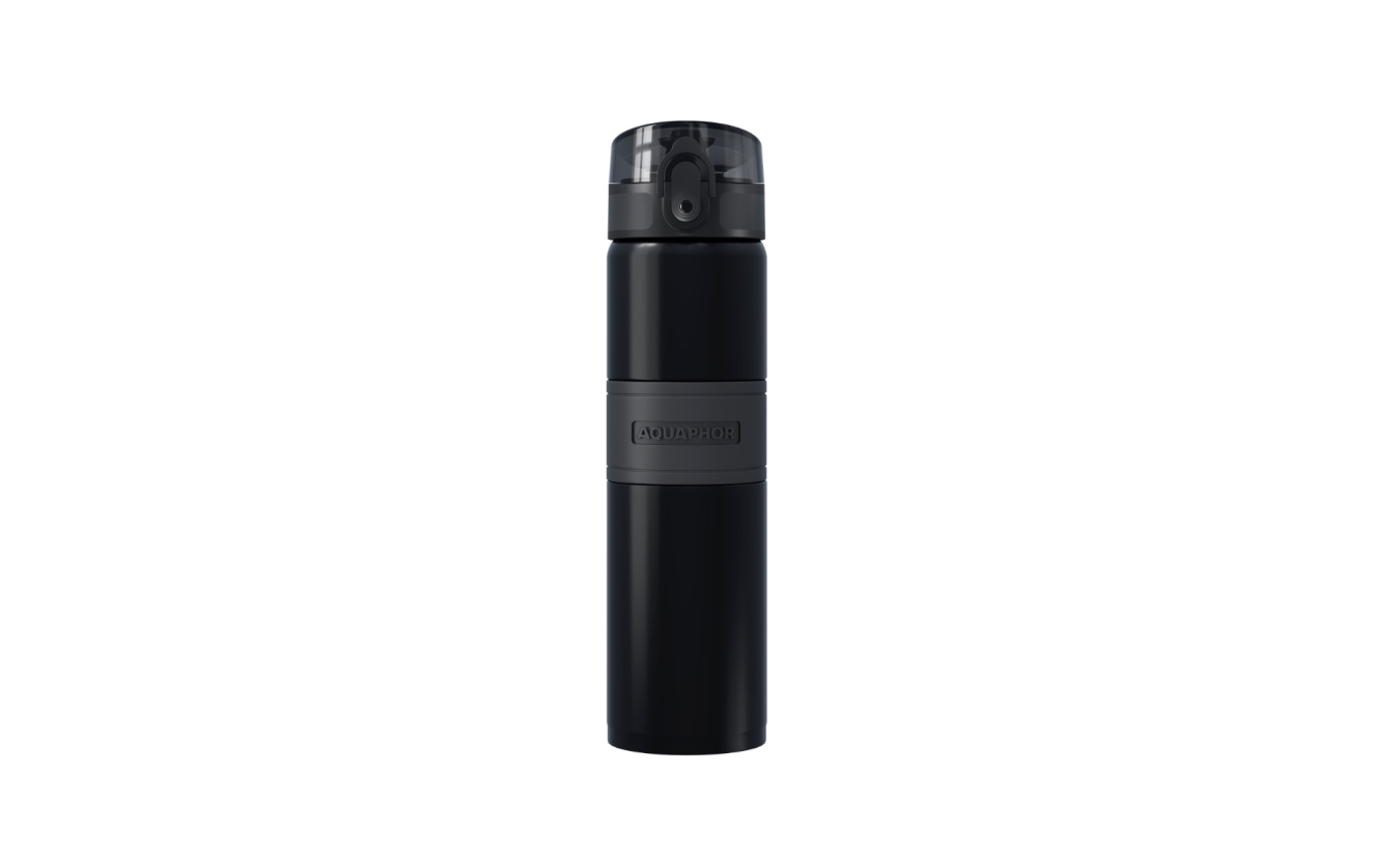 AQUAPHOR thermo bottle City Cool mit filter (Schwarz)