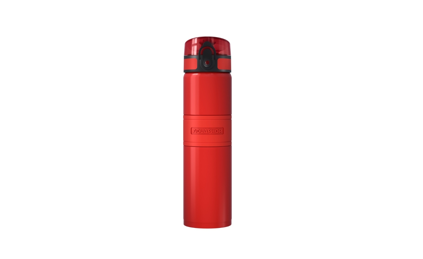 AQUAPHOR thermo bottle City Cool mit Filter (rot)